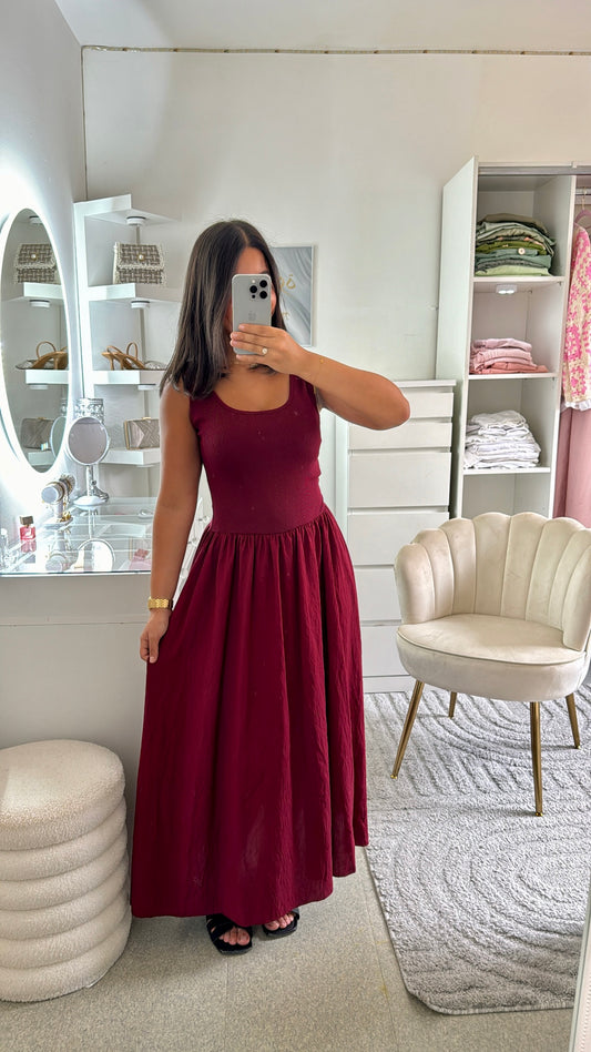 Robe Melinda bordeaux