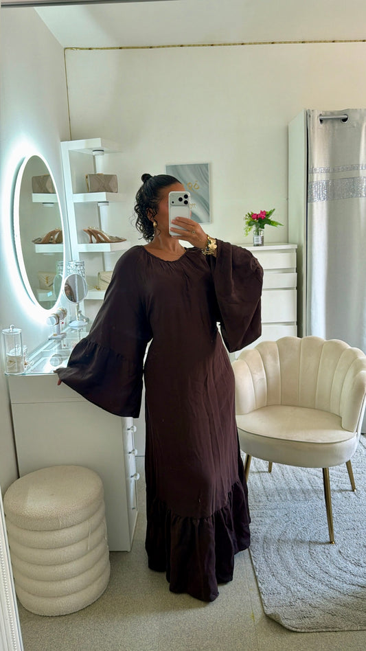 Robe Alisé en marron