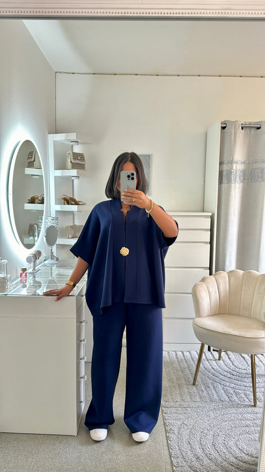 Ensemble Amany bleu roi