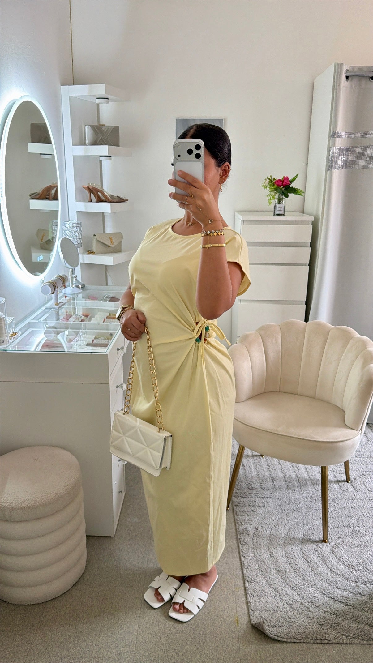 Robe Iman en jaune