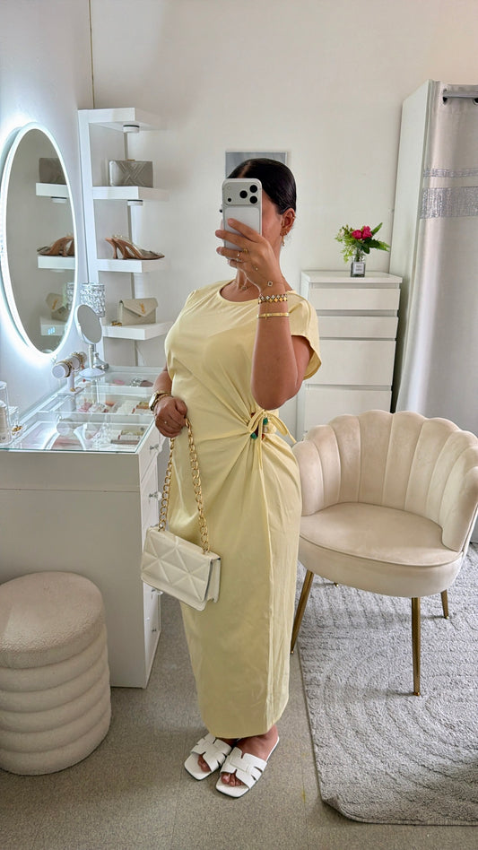 Robe Iman en jaune