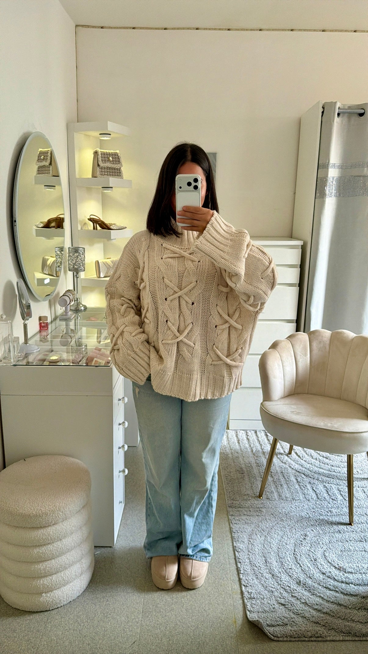 Pull Daphné beige