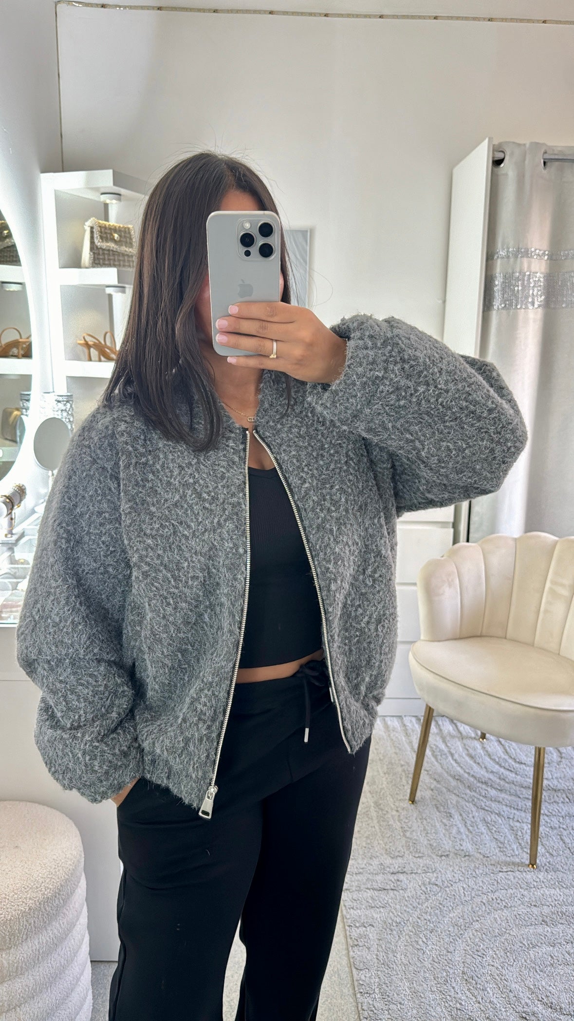 Veste Mouna gris