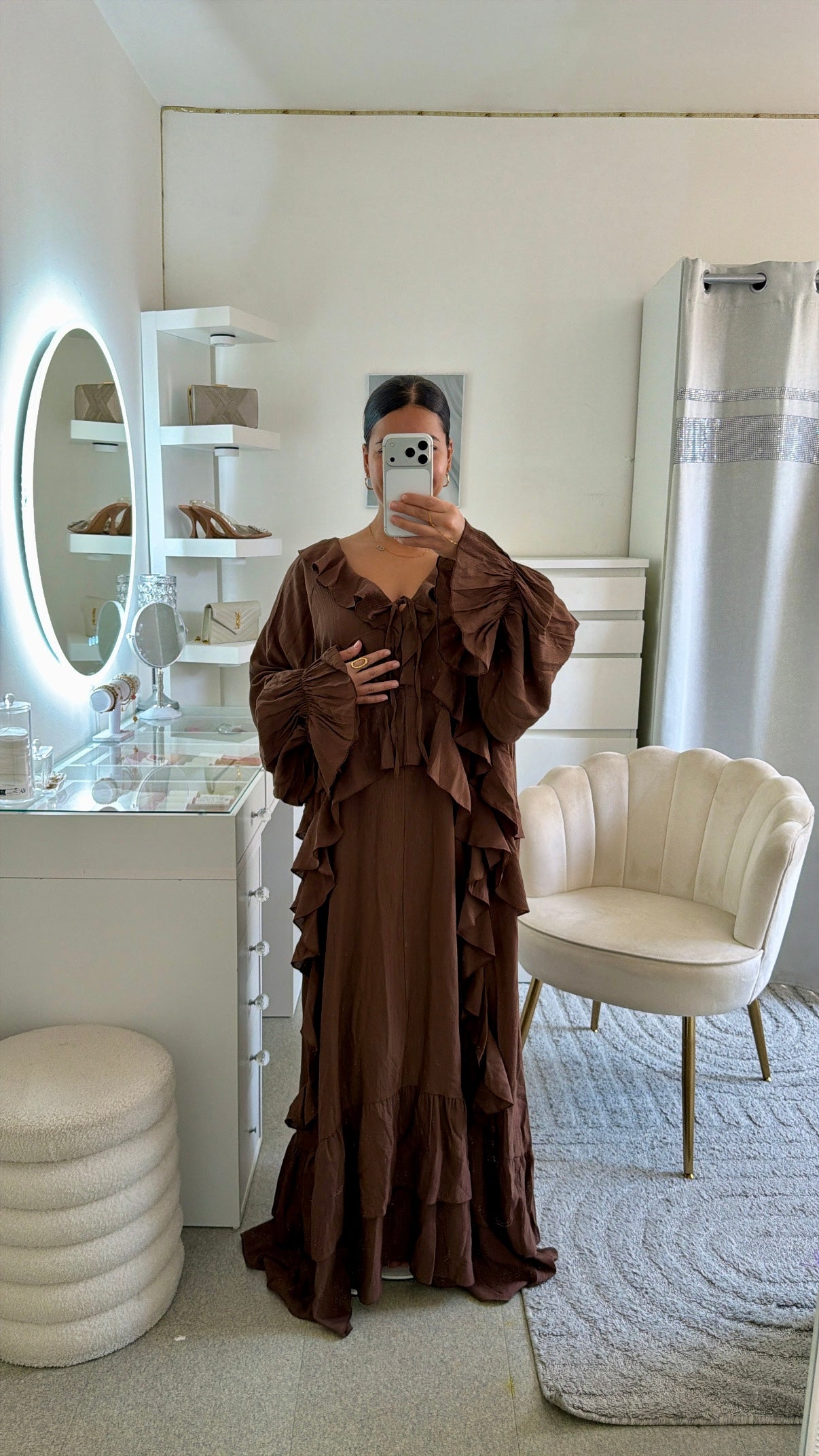 Robe Aida en marron