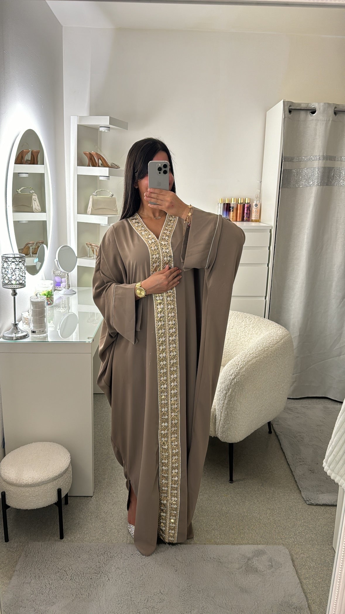 Abaya avec strass Kamel