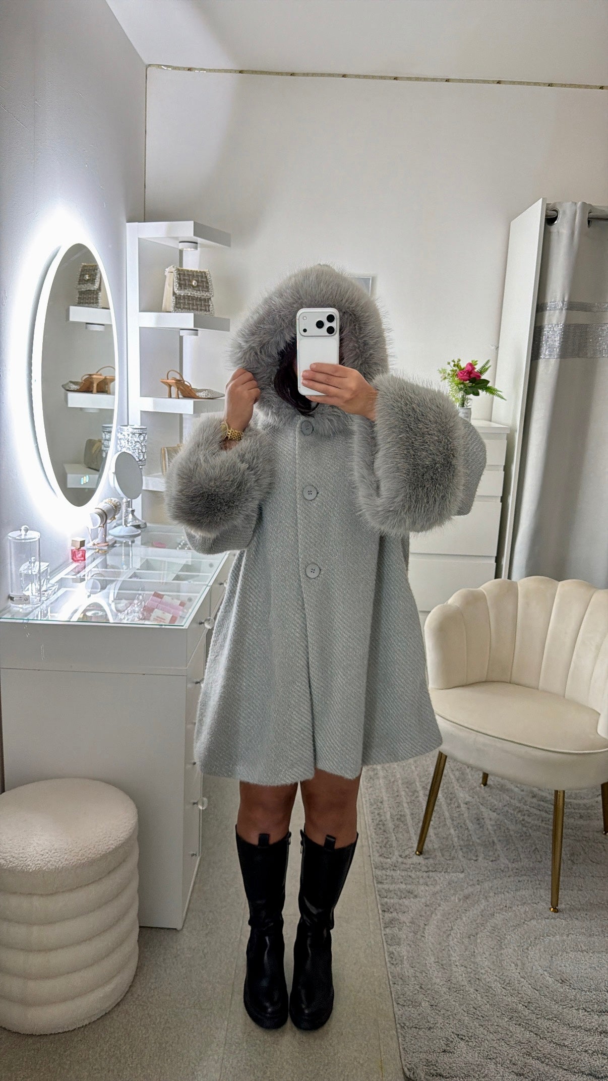 Manteau Pauline gris