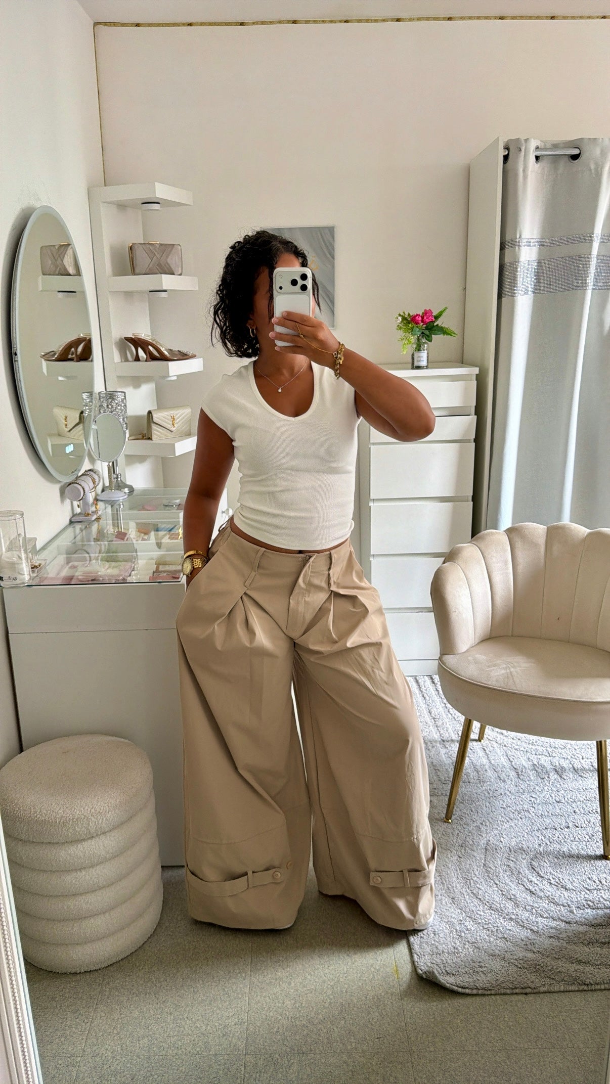 Pantalon Rawan en beige