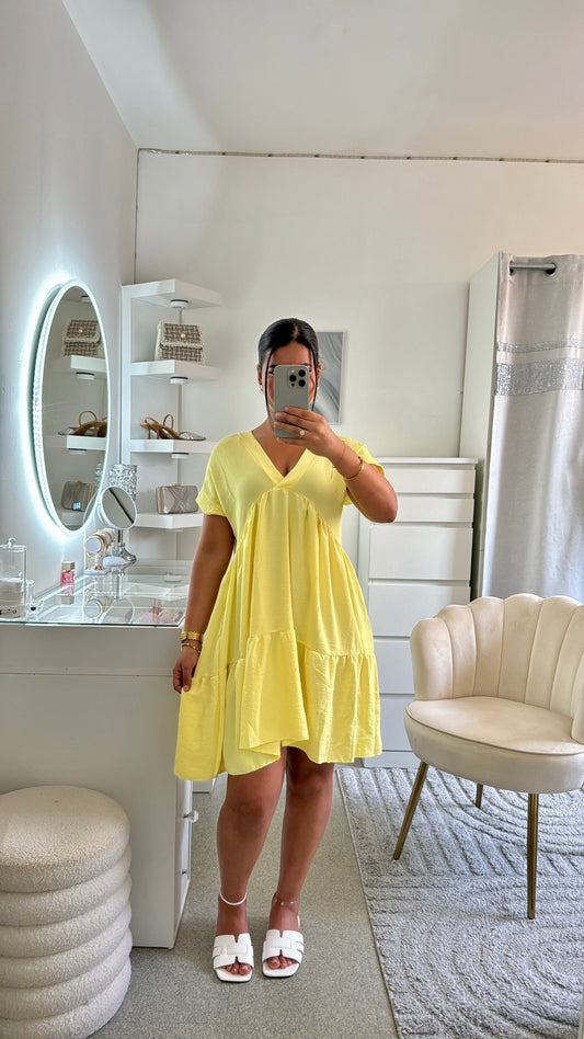 Robe Summer version plus courte jaune