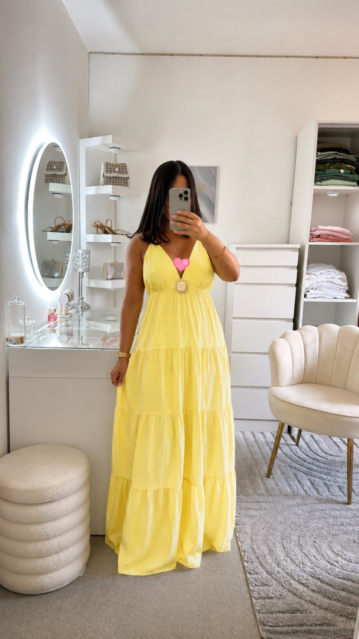 Robe Lilia en jaune
