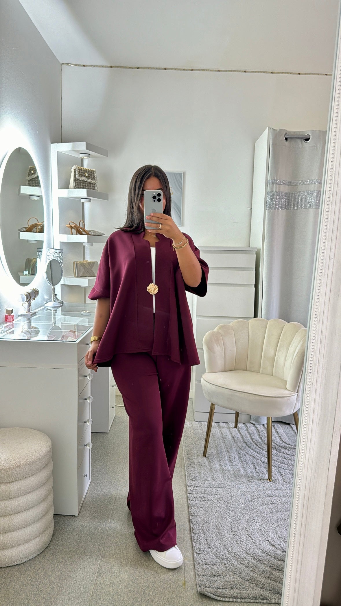 Ensemble Amany en bordeaux