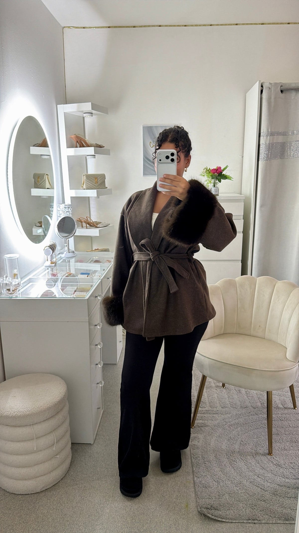 Manteau Amira marron