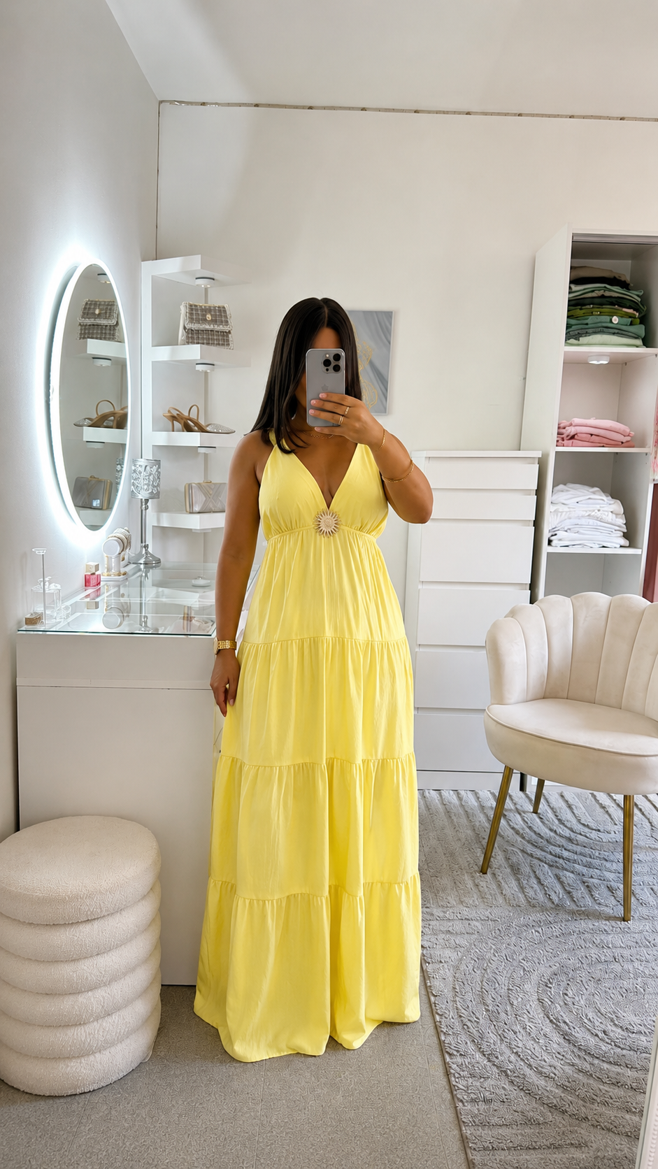 Robe Lilia en jaune