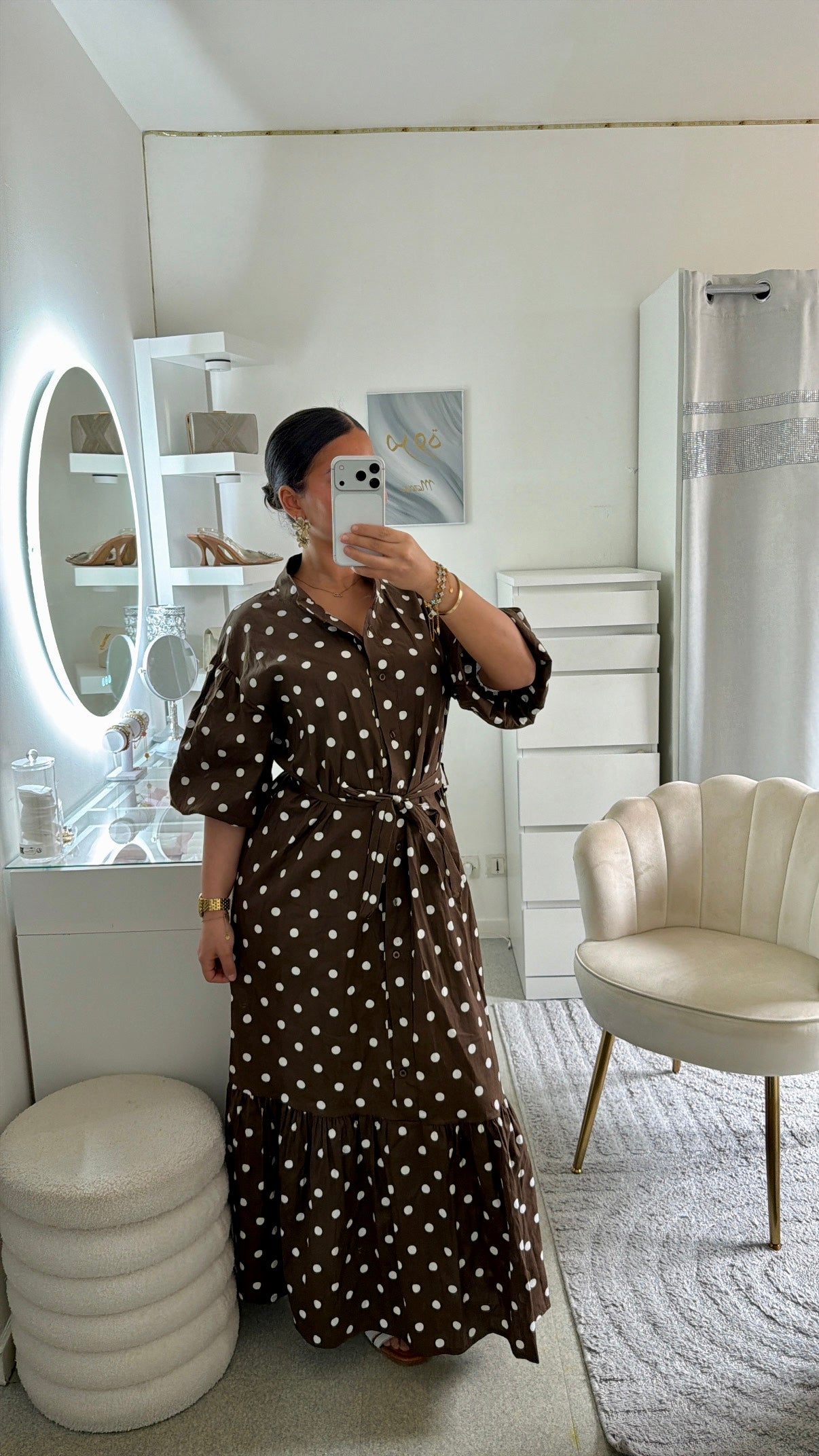 Robe Talia en marron