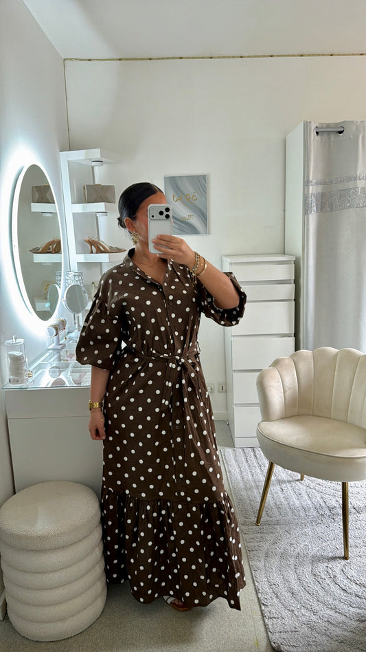 Robe Talia en marron