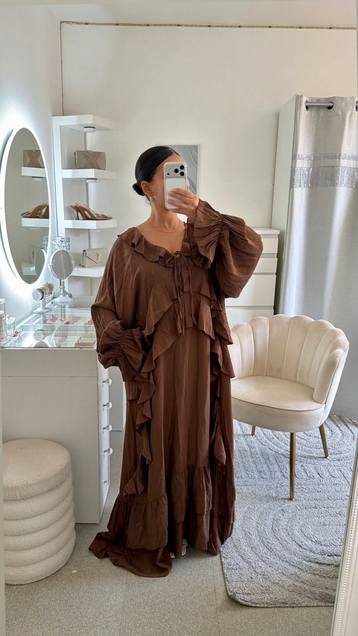 Robe Aida en marron