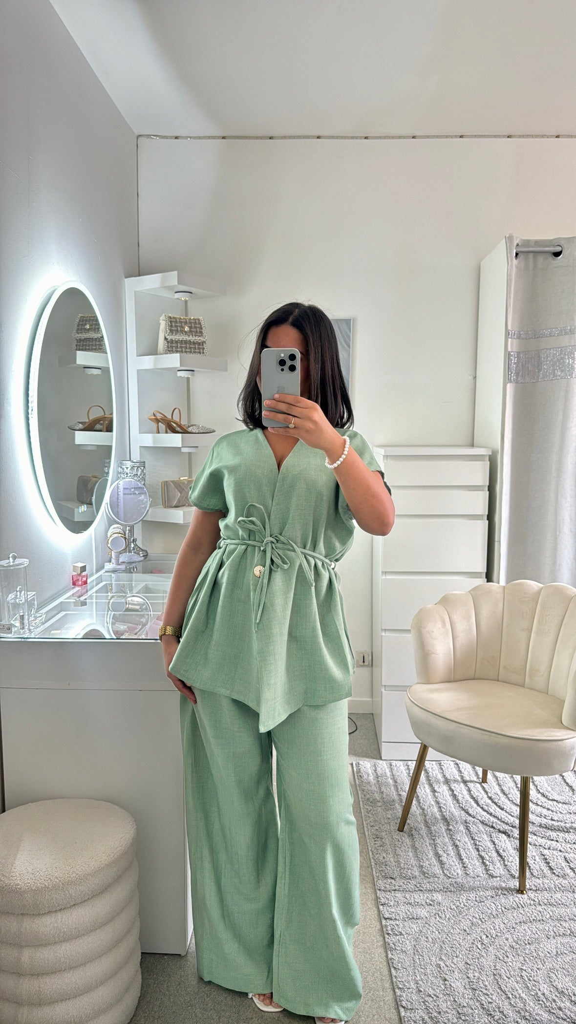 Ensemble jasmin vert d’eau