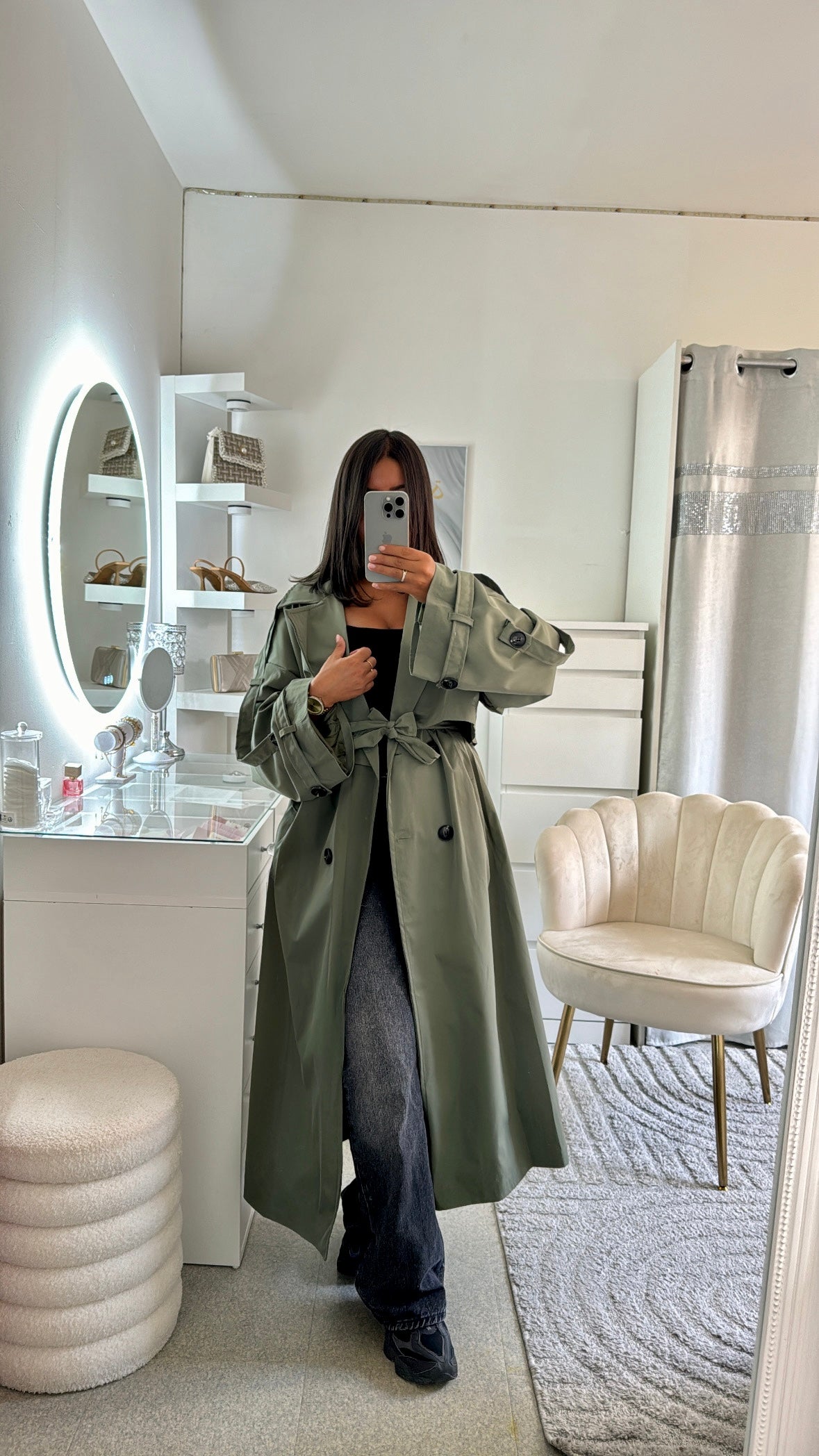 Trench Yara en vert