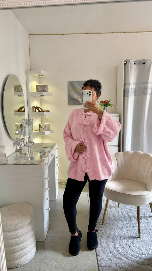 Gilet Nouraya rose