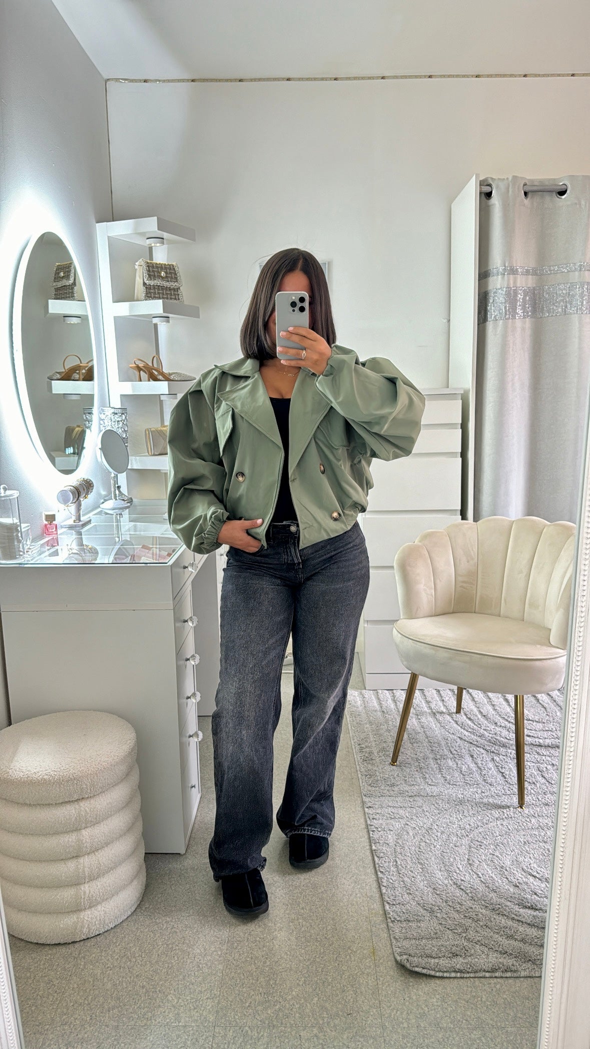 Trench Lias vert kaki