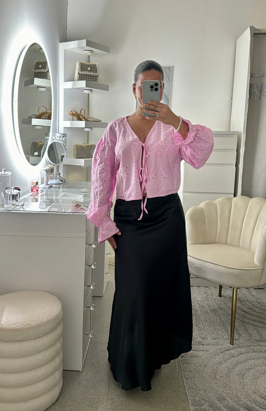 Top chemise Noor rose