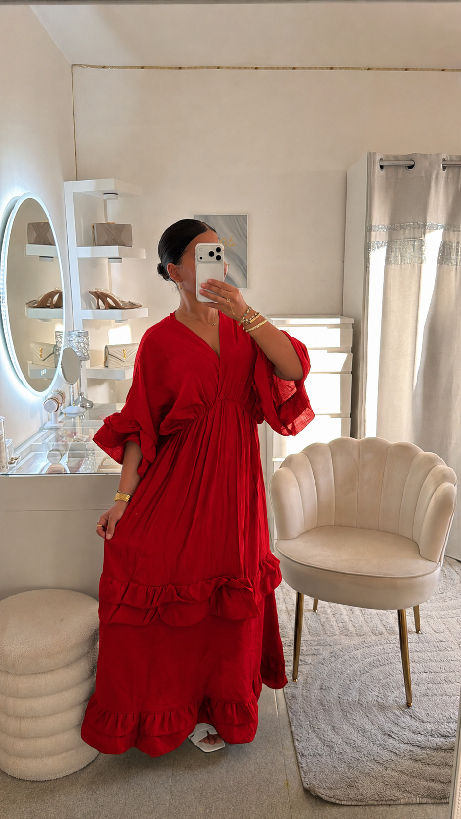 Robe Maissa en rouge