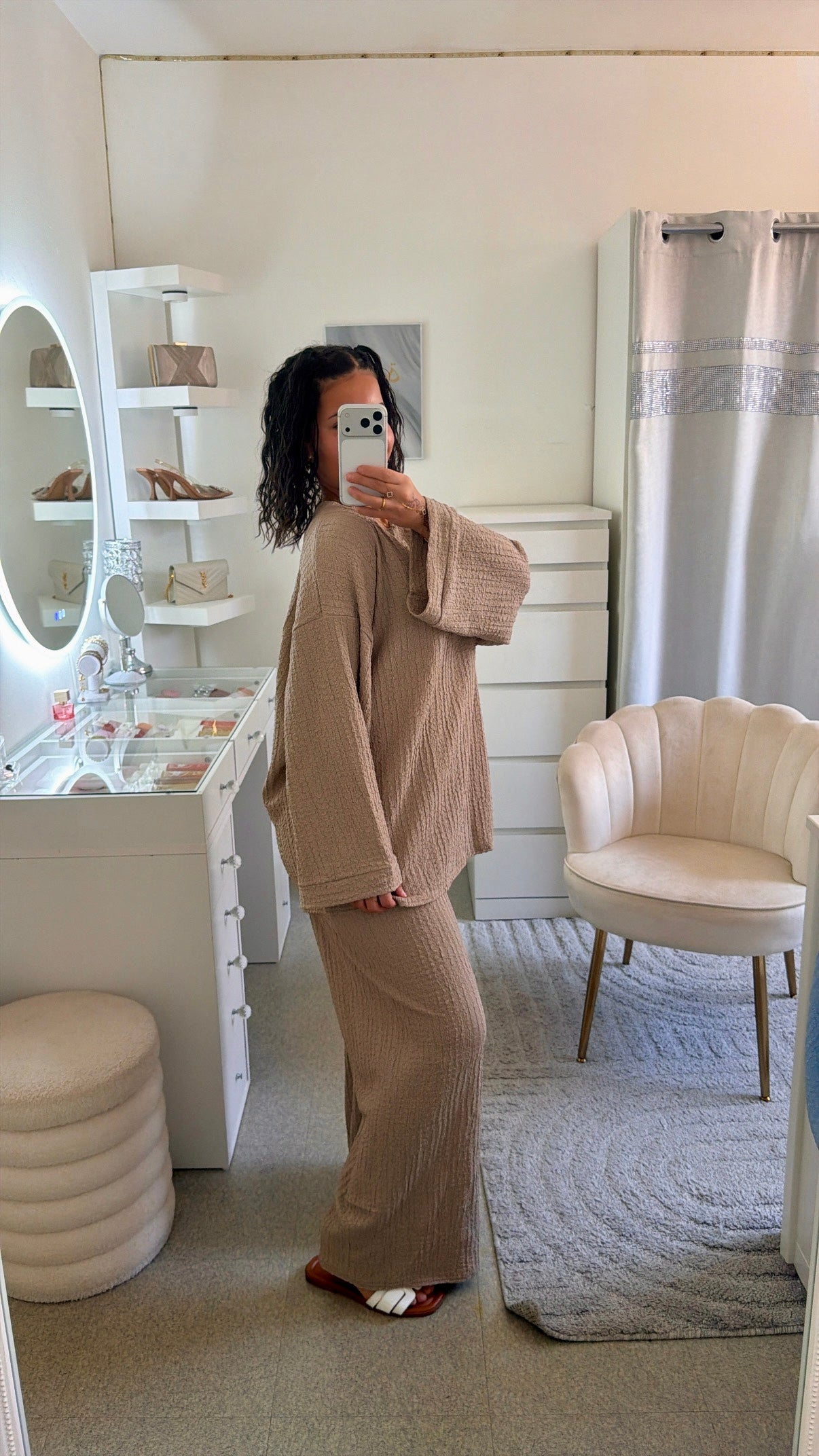 Ensemble Dalila en taupe