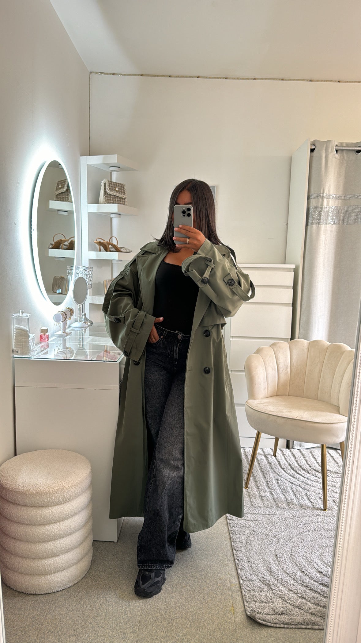 Trench Yara en vert