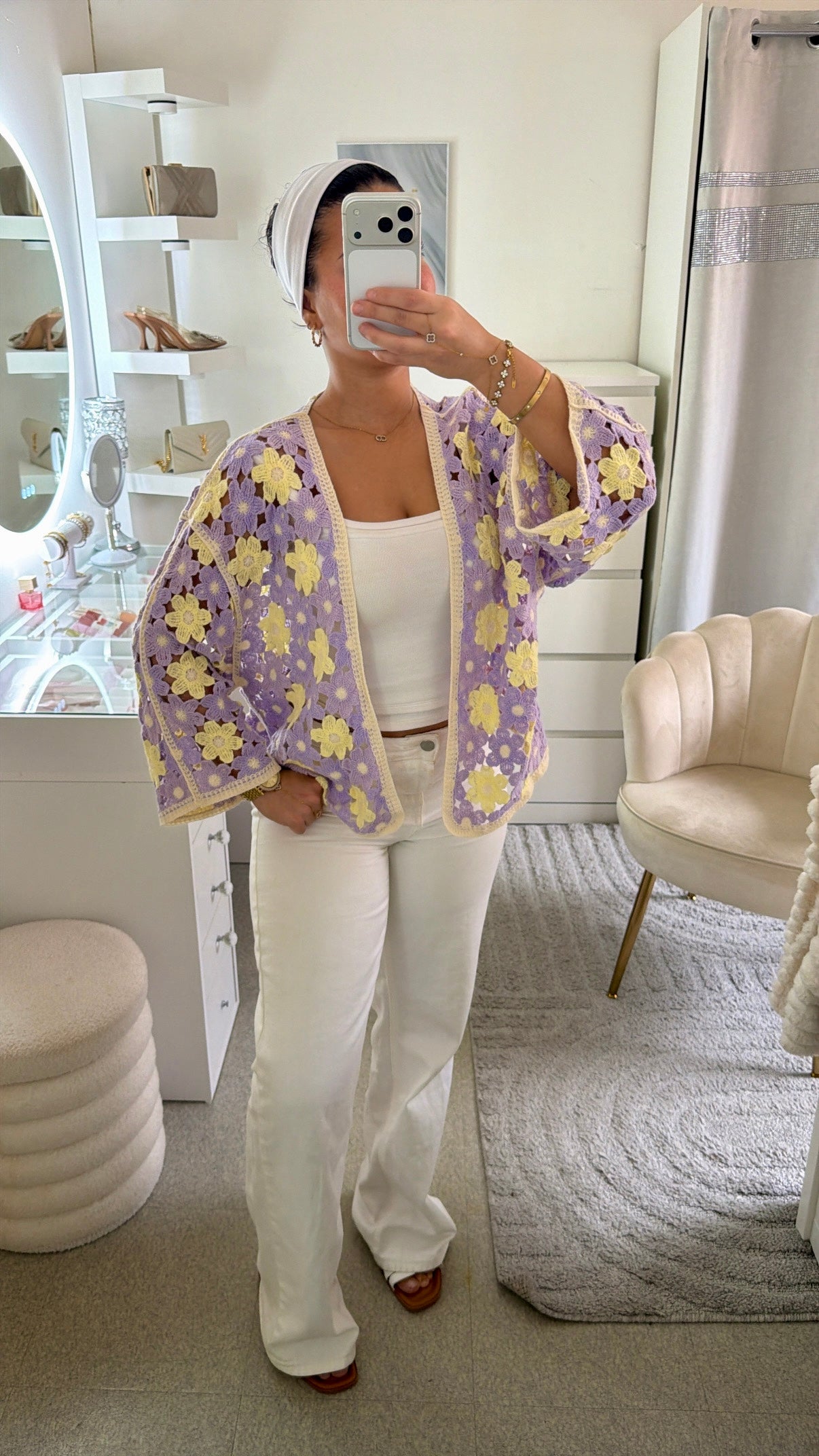 Cardigan Flora violet