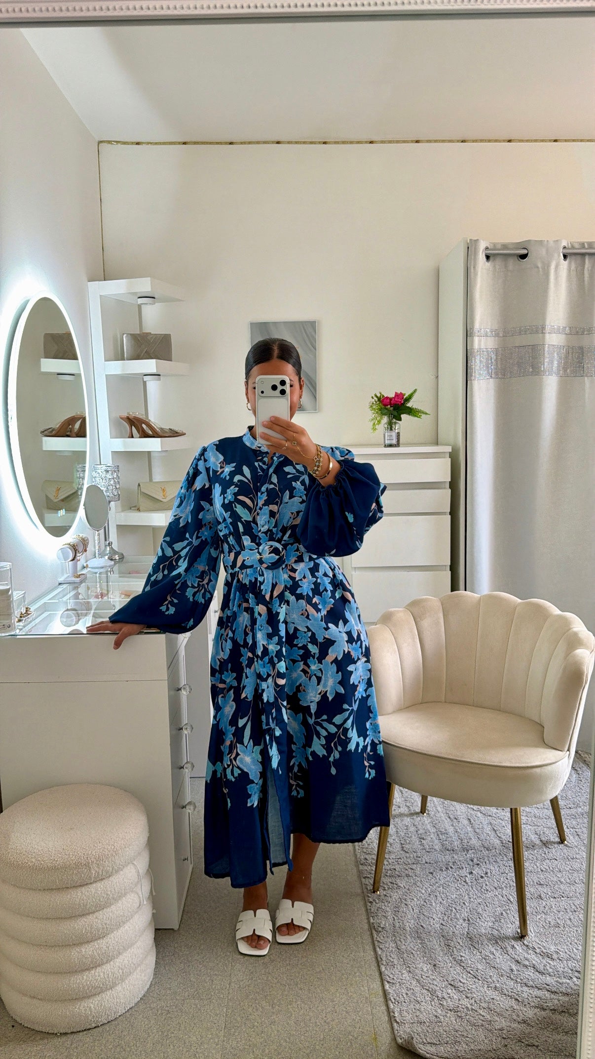 Robe Maëlia en bleu