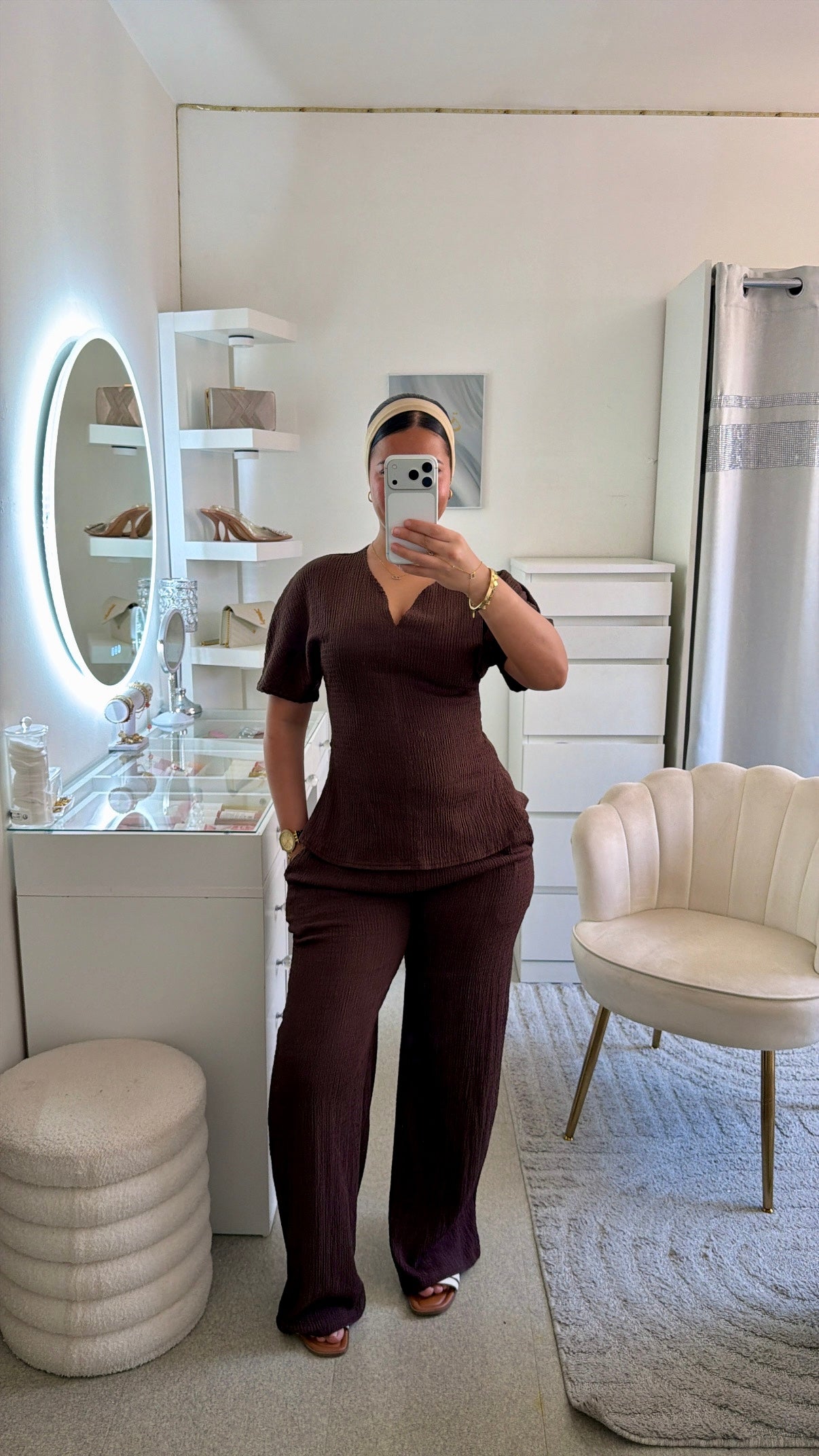 Ensemble Coralie en marron