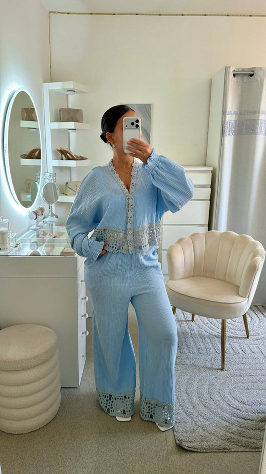Ensemble Adriana bleu