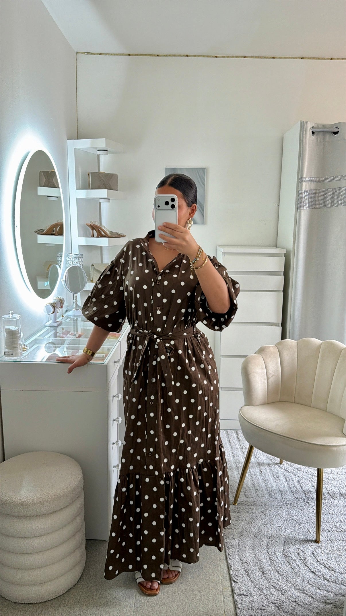 Robe Talia en marron