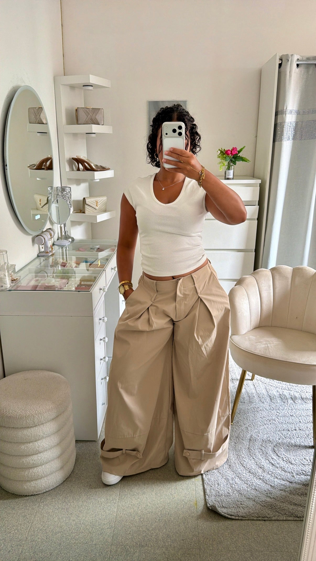 Pantalon Rawan en beige