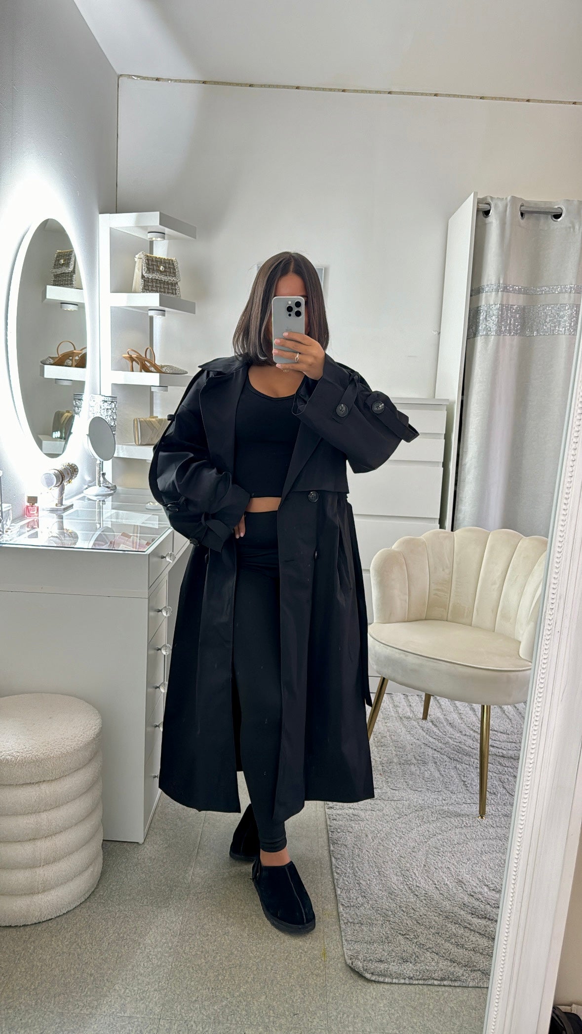 Trench Yara noir