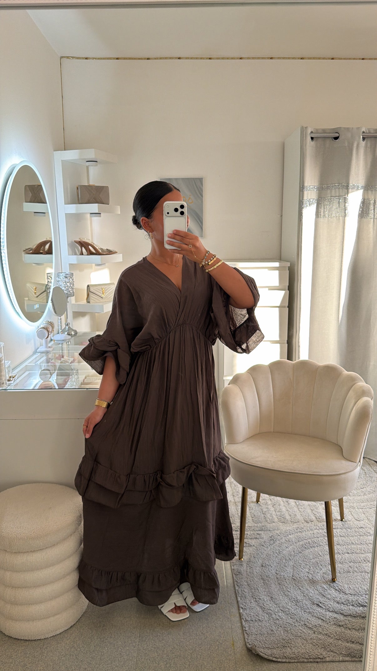 Robe Maissa en marron