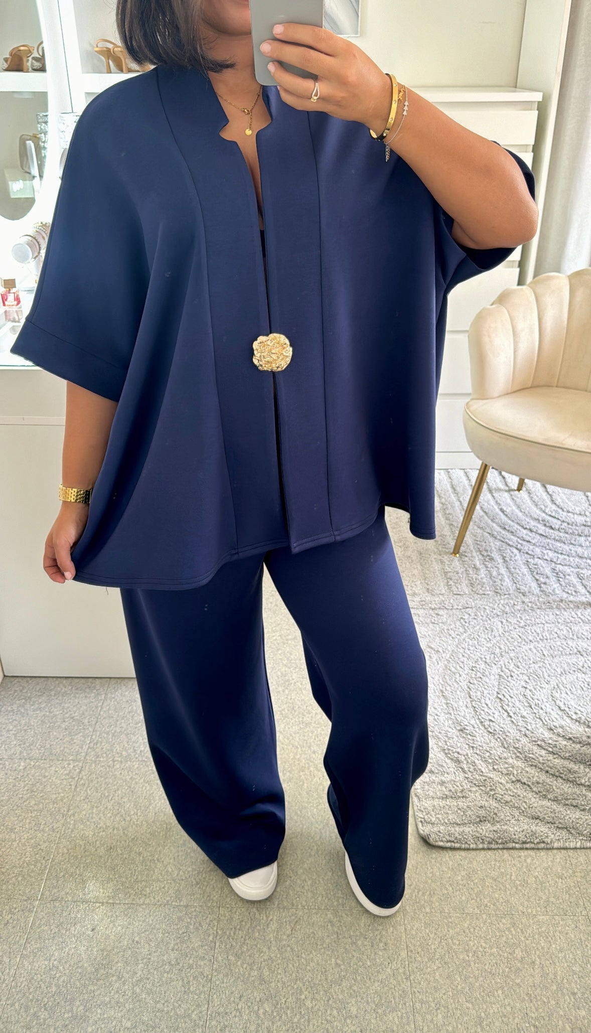Ensemble Amany bleu roi