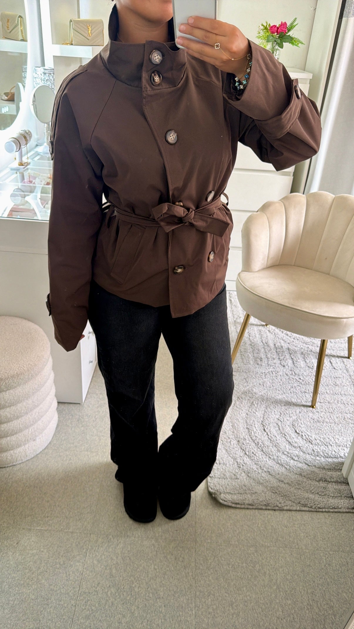 Trench Mina en marron