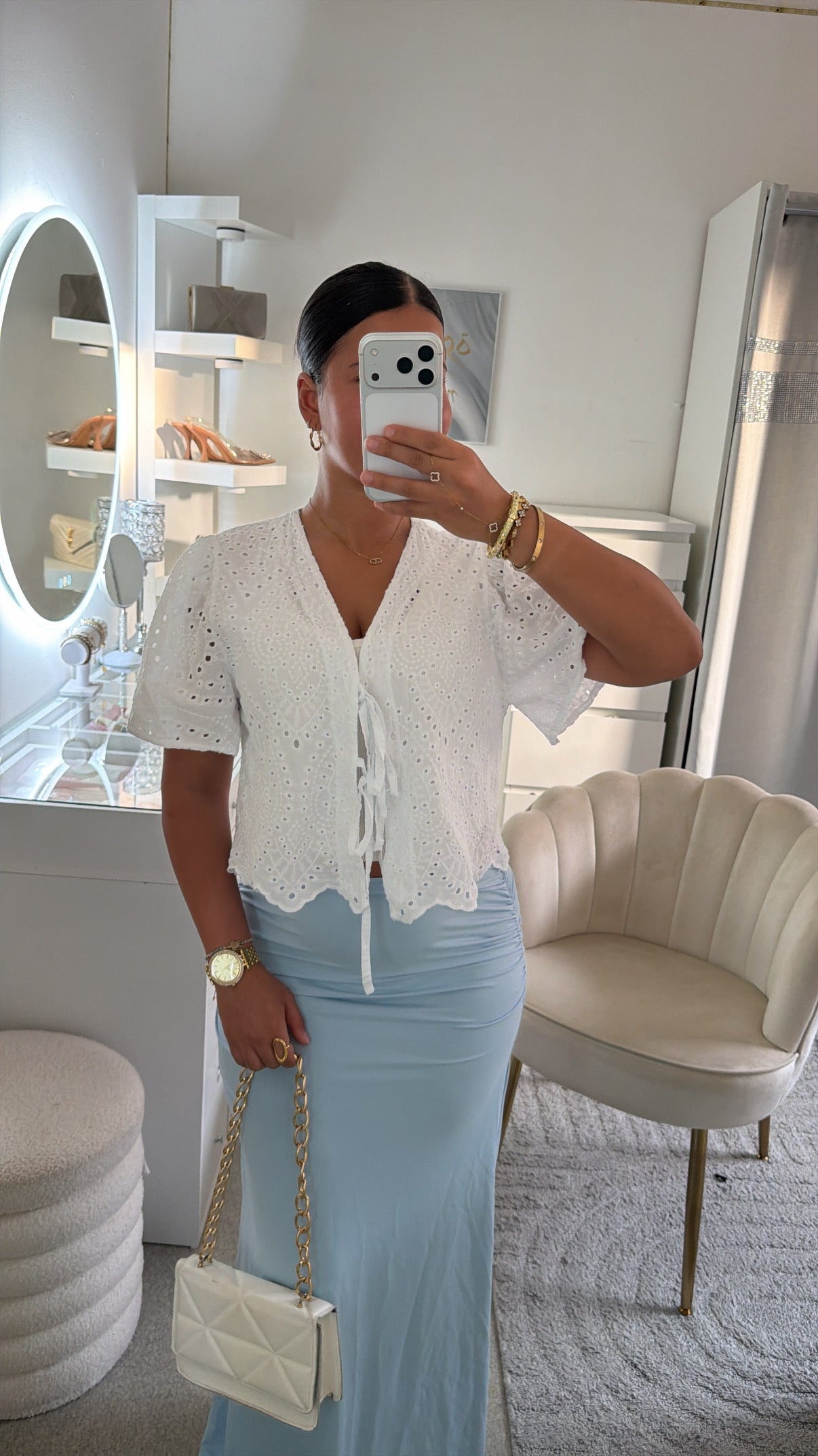 Top Hawa en blanc