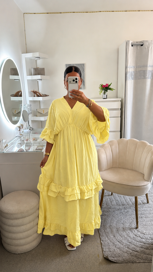 Robe Maissa en jaune