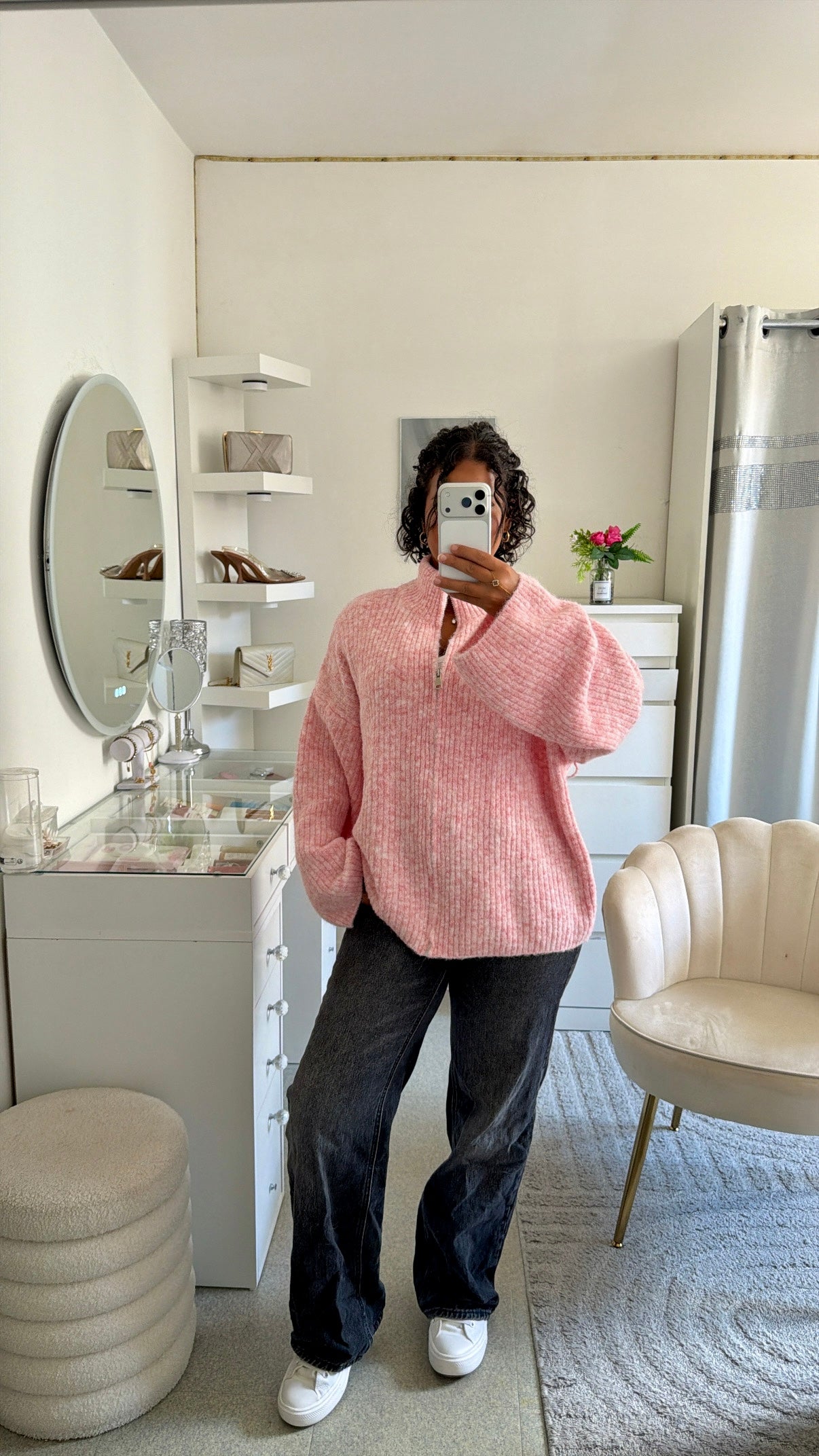 Gilet Layla en rose