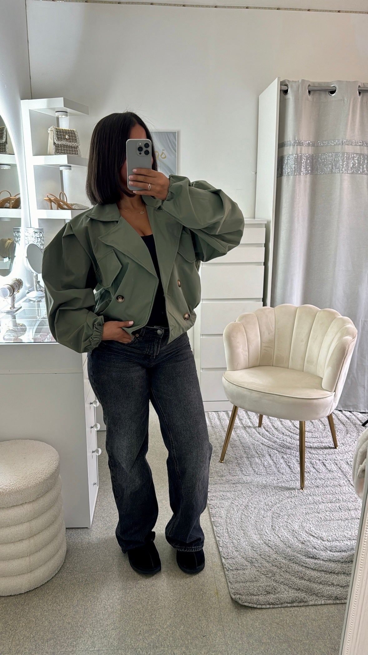 Trench Lias vert kaki