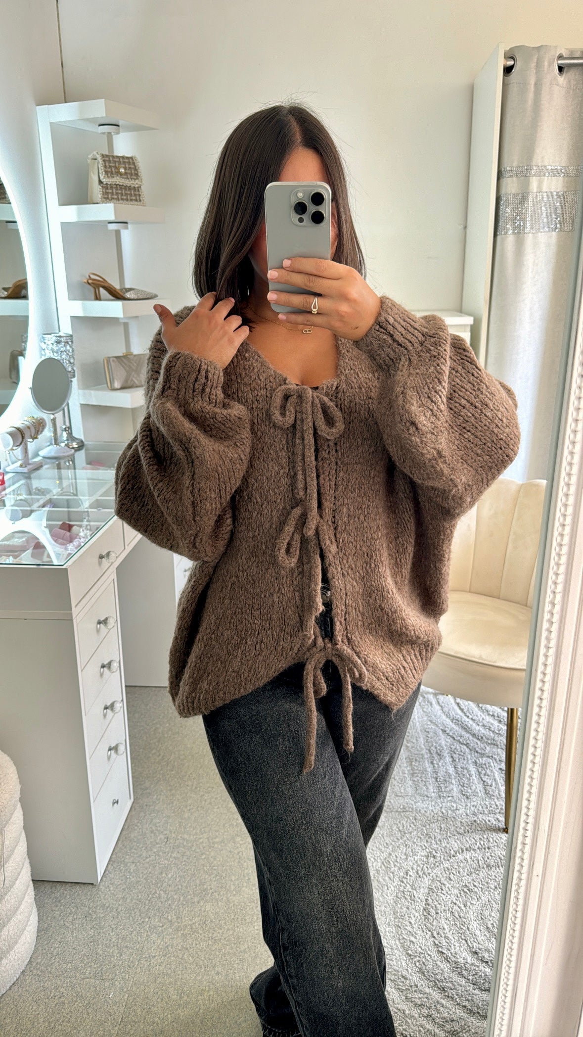 Gilet Najla marron
