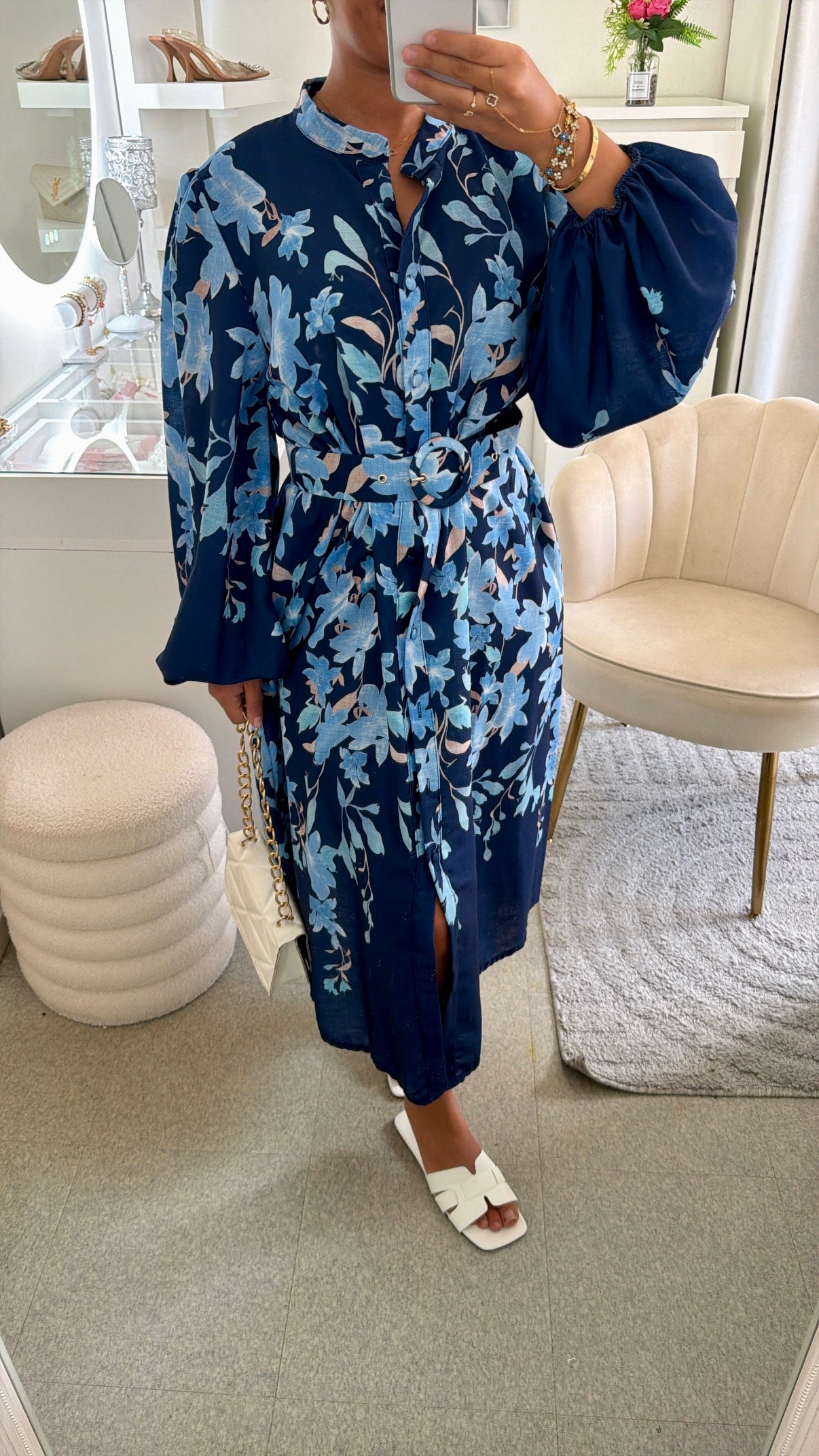 Robe Maëlia en bleu
