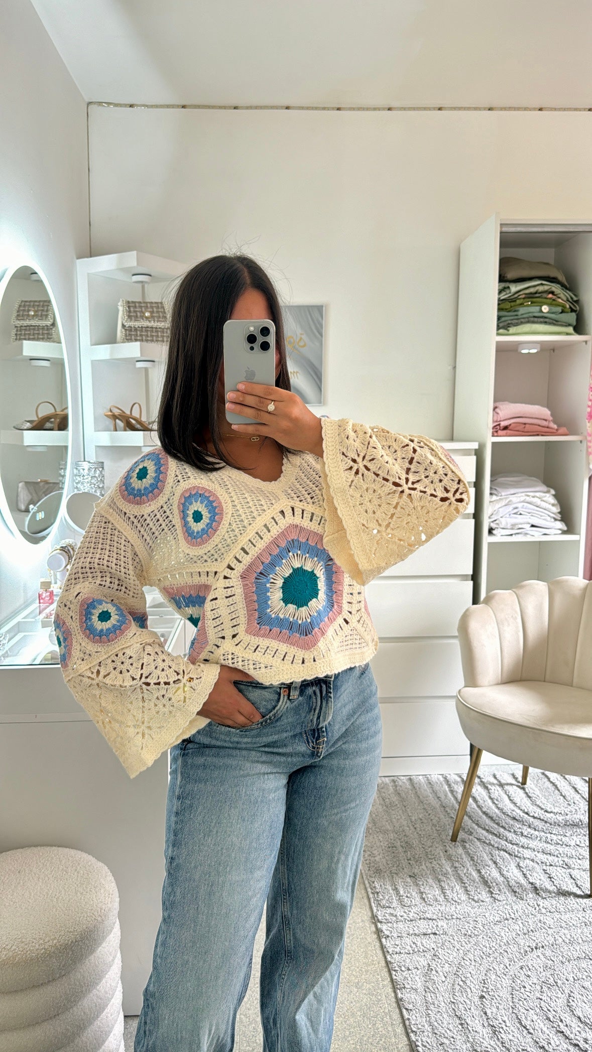 Pull crochet Elise