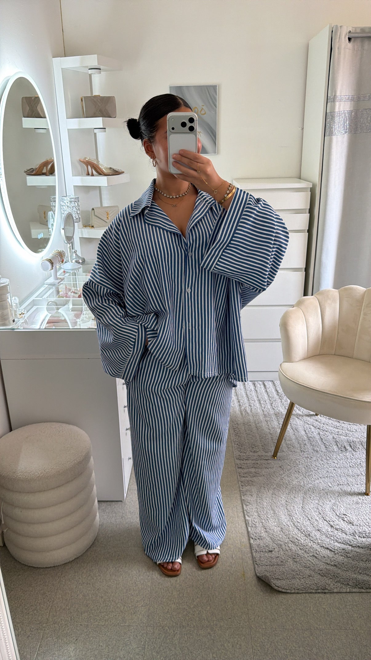 Ensemble Noussa bleu
