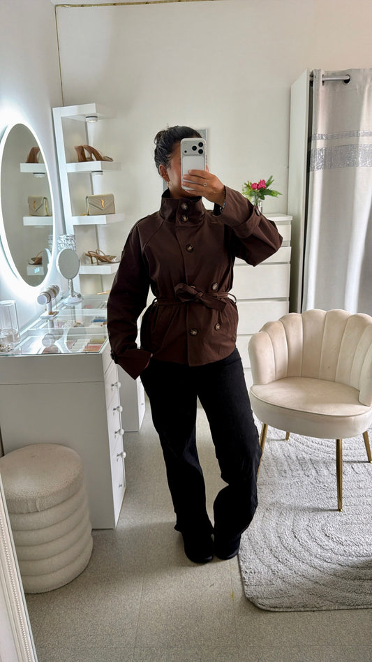 Trench Mina en marron