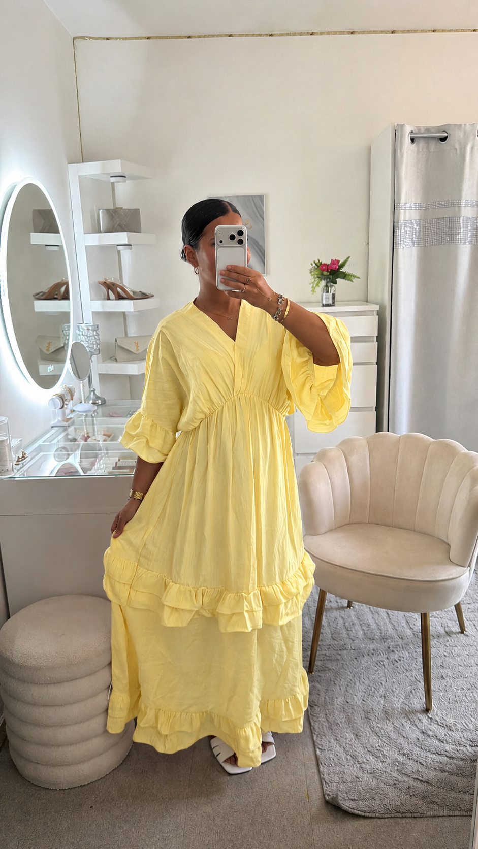 Robe Maissa en jaune