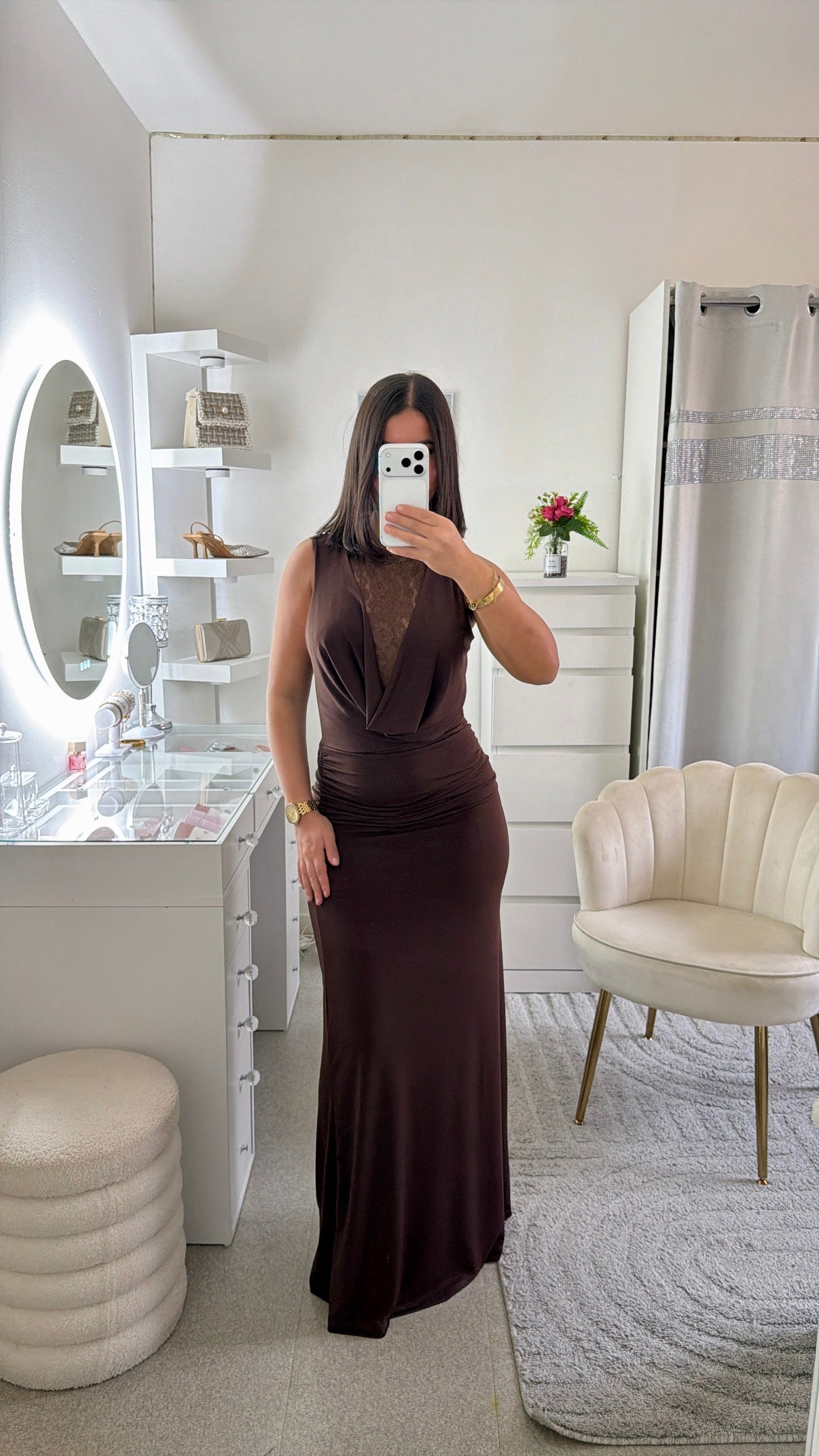 Robe Aelys marron