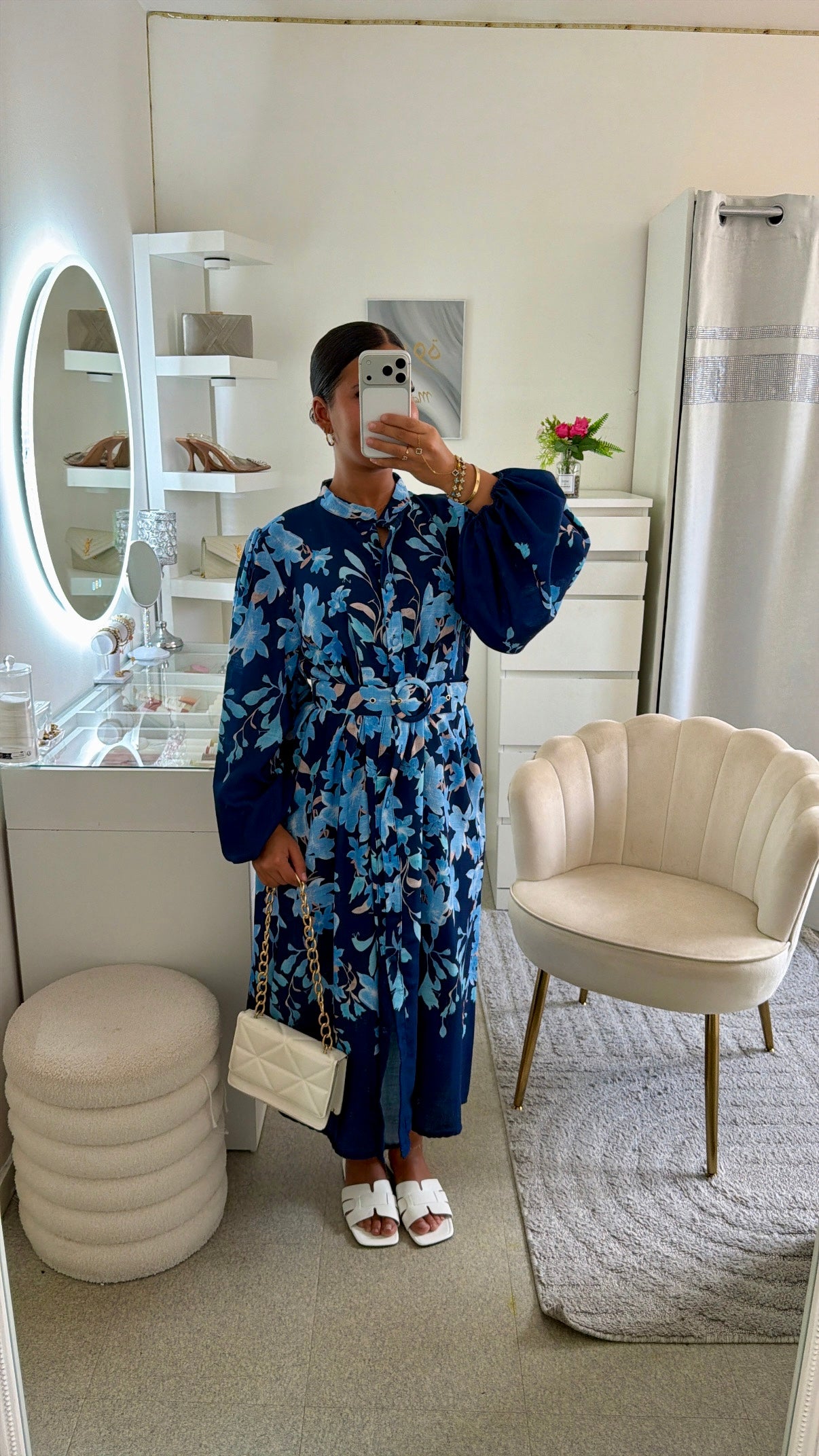 Robe Maëlia en bleu