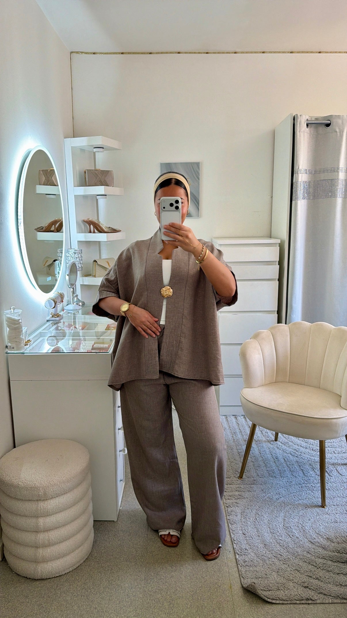 Ensemble Janna taupe clair